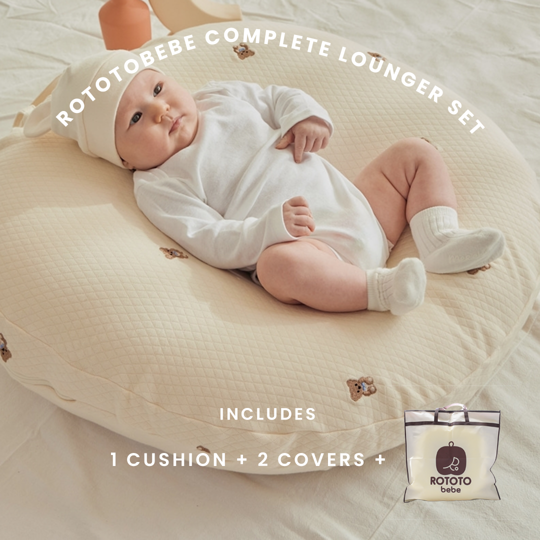 Rototobebe Complete Lounger Set *AIRMESH VER* ( 1 cushion + 2 covers+ cushion bag)