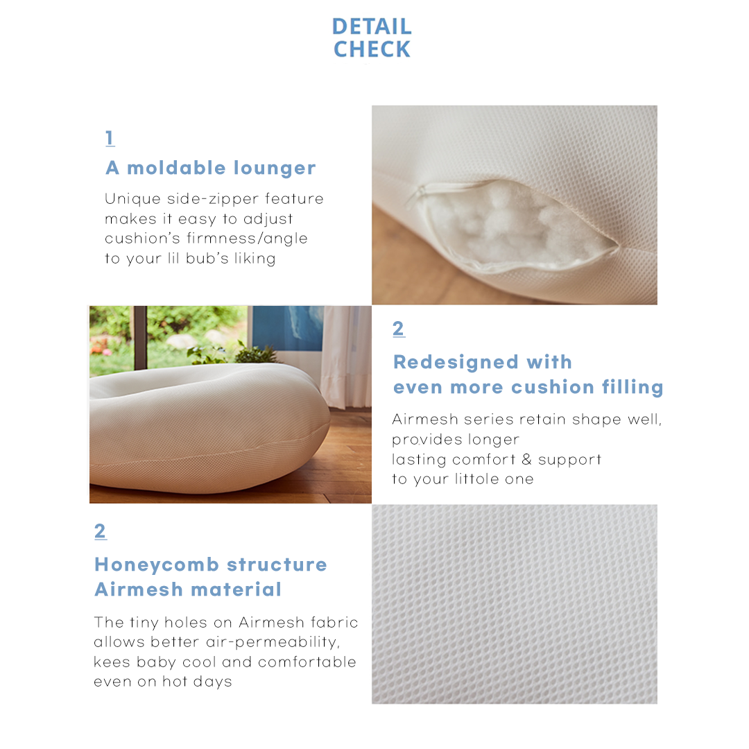 Rototobebe All New Airmesh Multipurpose Cushion+ Cover Set