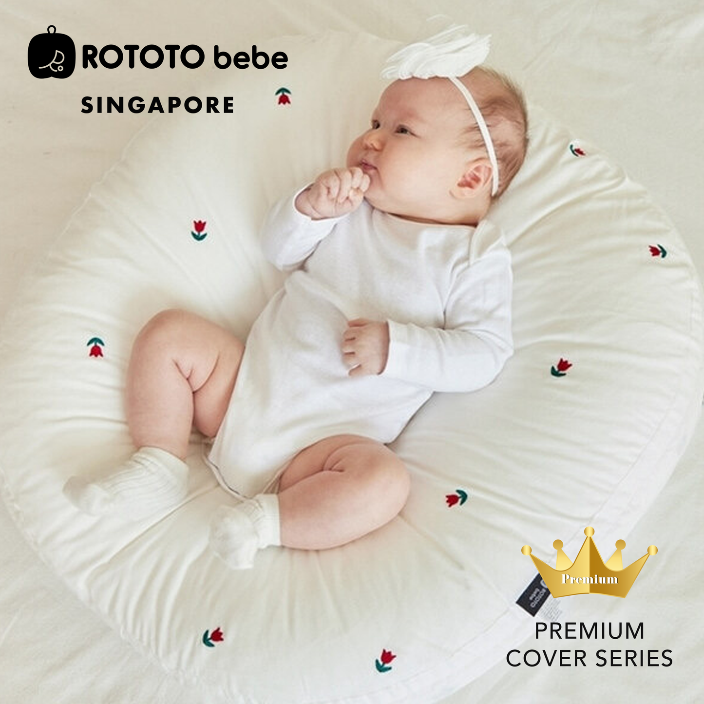 Rototobebe Anti Reflux Multipurpose Cushion+ Premium Cover Set