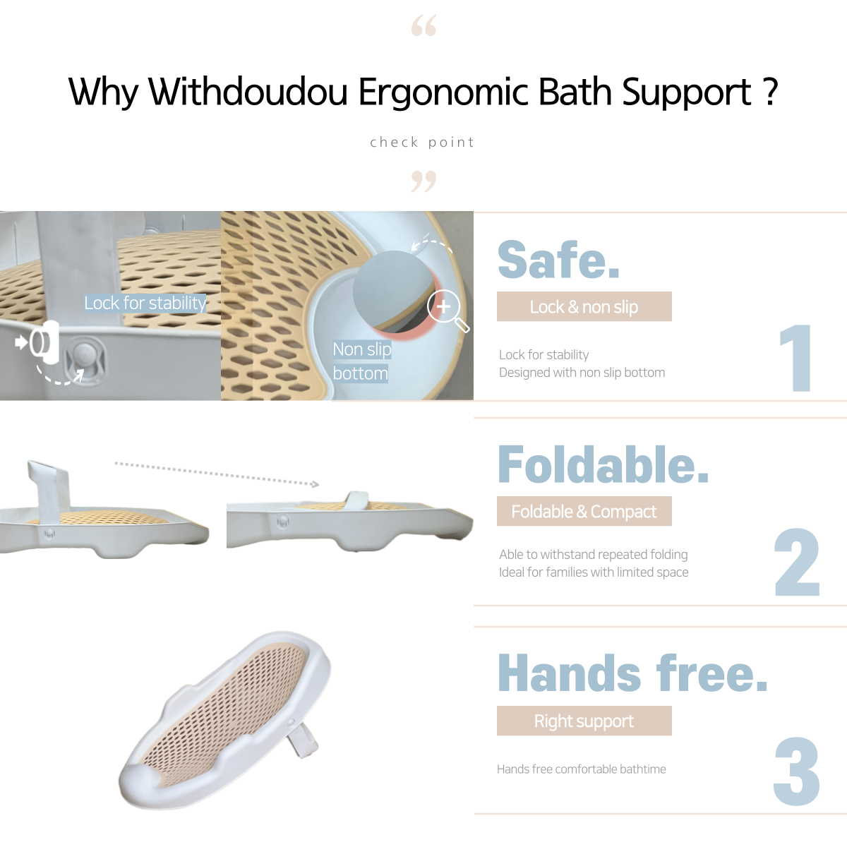 Withdoudou Multipurpose Foldable Baby Bathtub Set