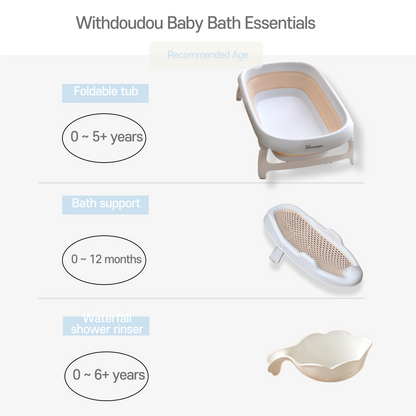 [NEW IN] Withdoudou Foldable Multipurpose Baby Ergonomic Bathtub Bundle Set 2.0
