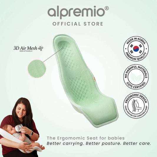 Alpremio Ergonomic Baby Feeding Support Seat [3D AIRMESH *COOLING*]
