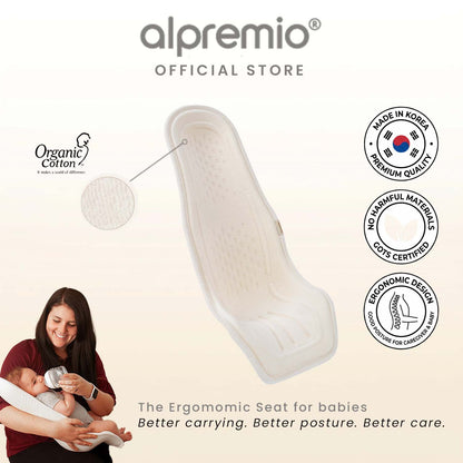 Alpremio Ergonomic Baby Feeding Support Seat [100% GOTS ORGANIC]