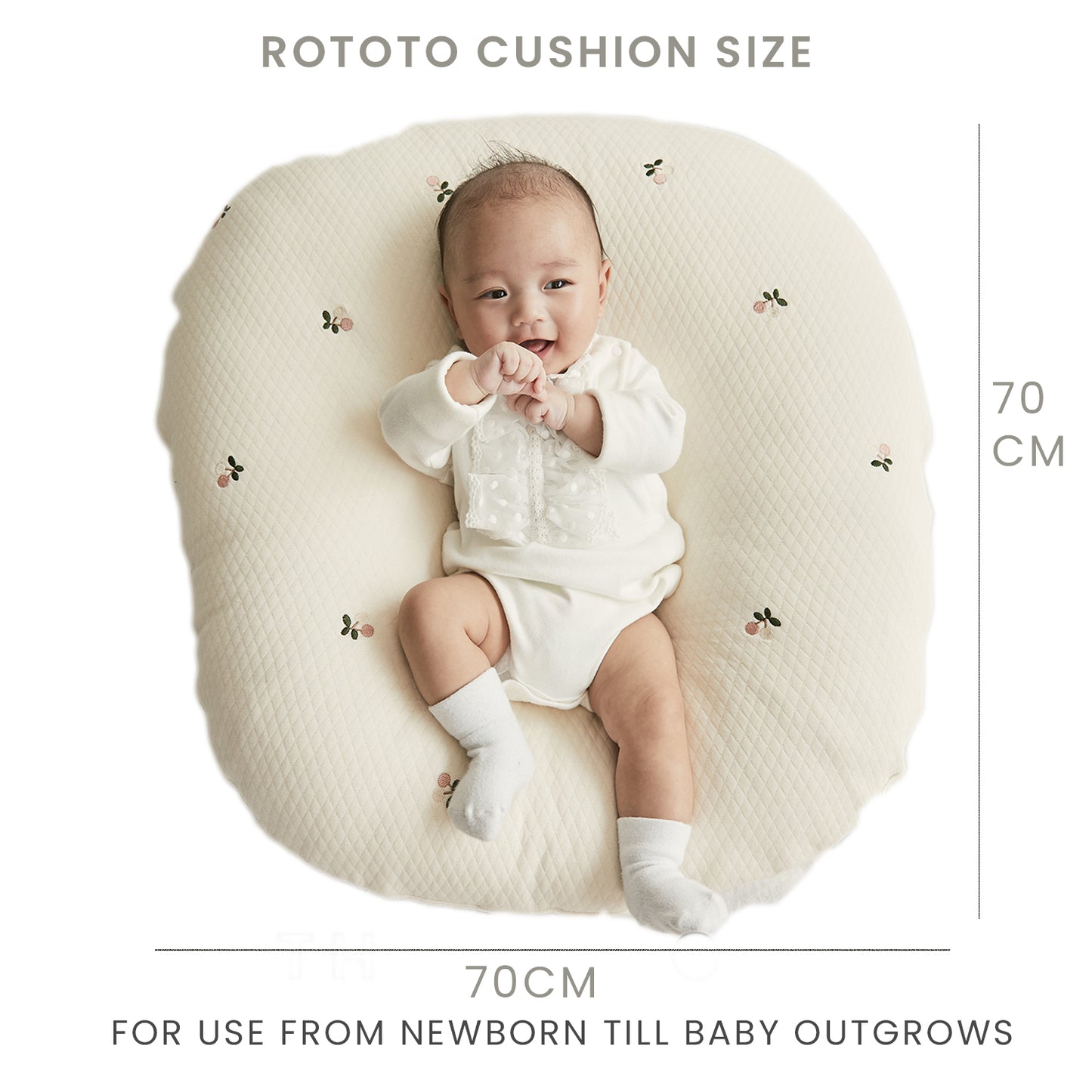 *NEW* [Rototobebe Official] Baby Lounger Multipurpose Cushion Ice Duraron® Cool™
