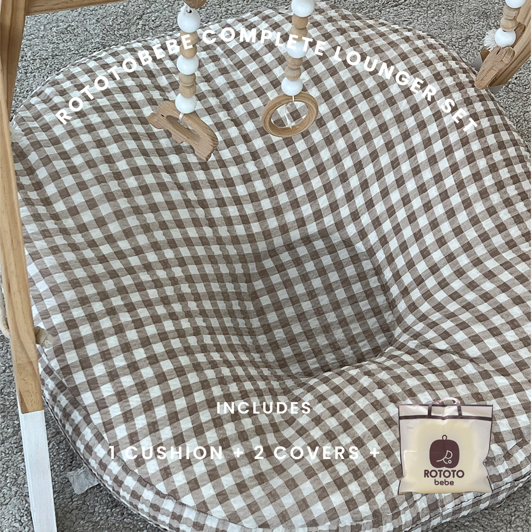 Rototobebe Complete Lounger Set *Original Ver* ( 1 cushion + 2 covers+ cushion bag)