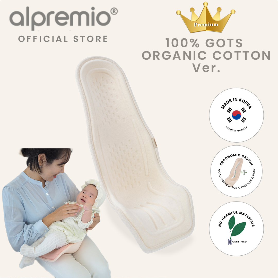 ergonomic baby feeding seat baby support gots organic cotton