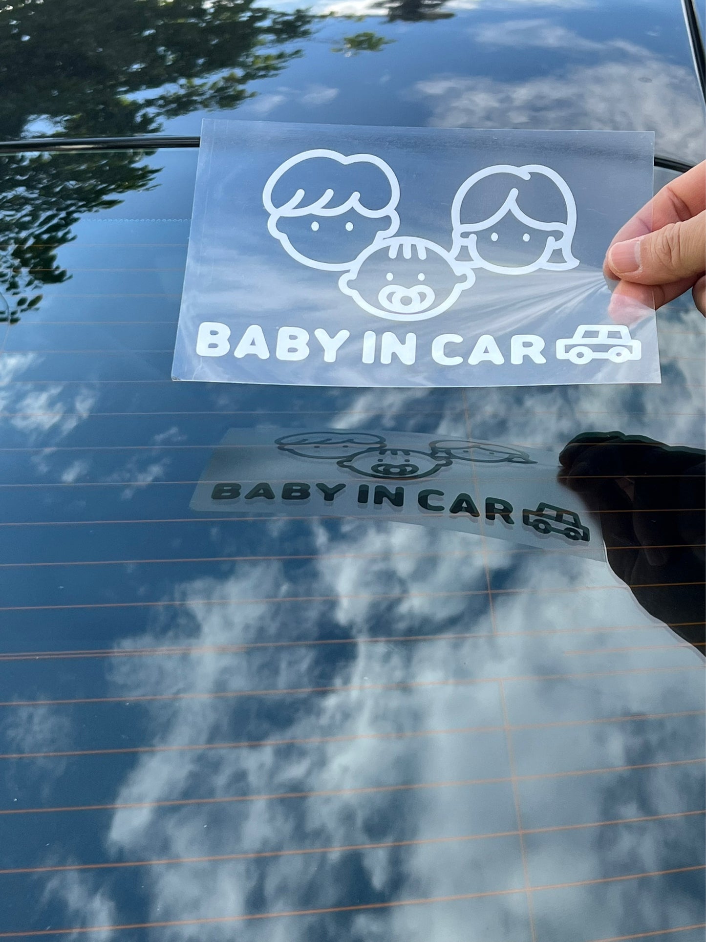 Baby in car decal baby on board sign